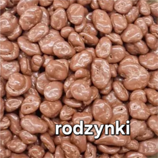 Rodzynki w polewie czekoladowej