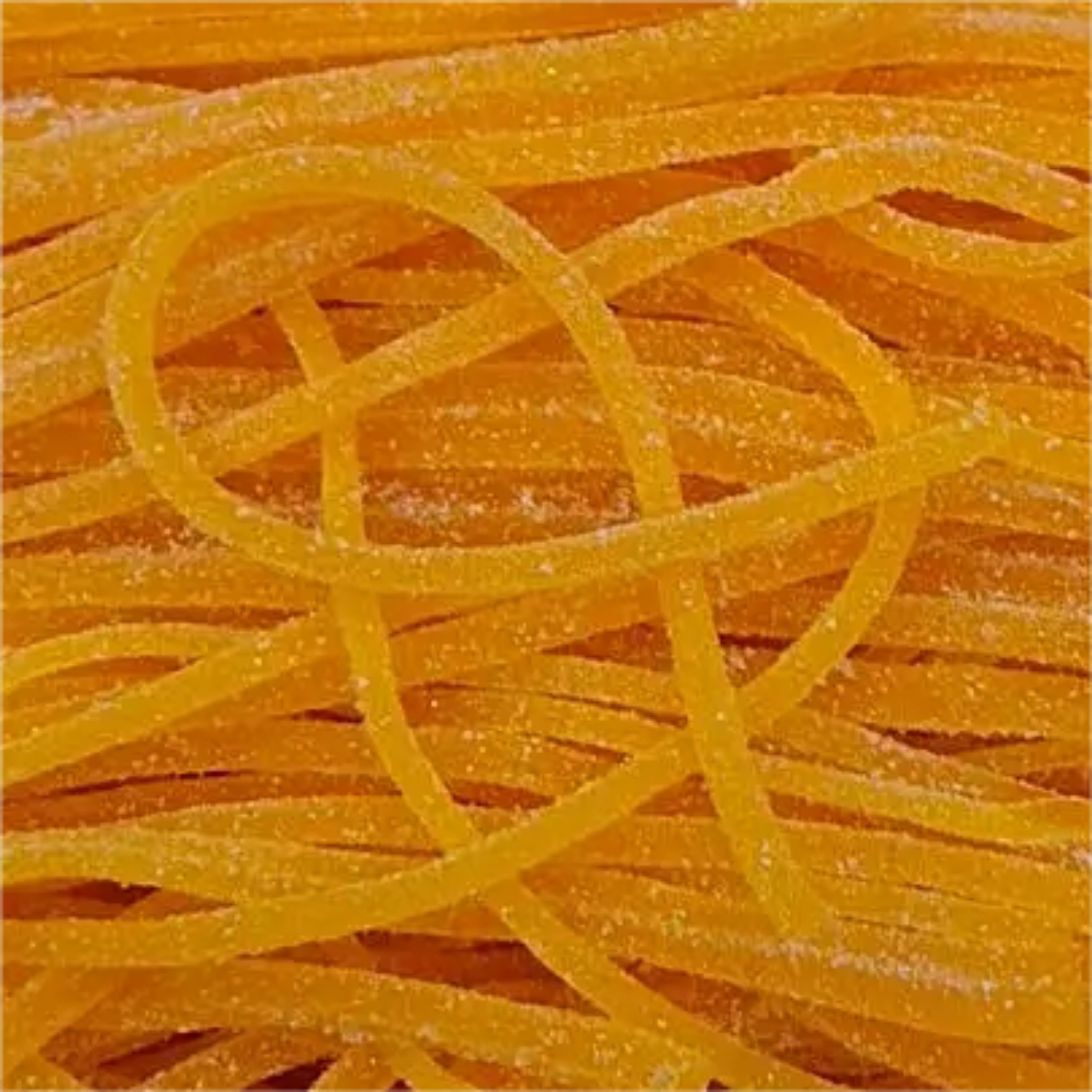 Żelki "Spaghetti mango-marakuja" kwaśne